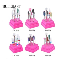 image-Combined Milling Cutters Set For Manicure , Ceramic Nail Drill Bits Kit Electric Removing Gel Polishing Tools