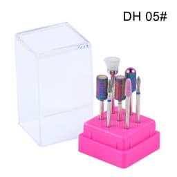 image-Combined Milling Cutters Set For Manicure , Ceramic Nail Drill Bits Kit Electric Removing Gel Polishing Tools