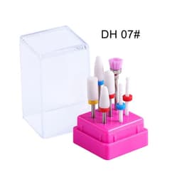 image-Combined Milling Cutters Set For Manicure , Ceramic Nail Drill Bits Kit Electric Removing Gel Polishing Tools