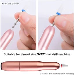 image-Combined Milling Cutters Set For Manicure , Ceramic Nail Drill Bits Kit Electric Removing Gel Polishing Tools