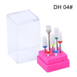 image-Combined Milling Cutters Set For Manicure , Ceramic Nail Drill Bits Kit Electric Removing Gel Polishing Tools