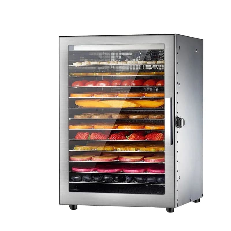 image-220V 110V Dry Fruit Machine Food Dehydration Dryer Fruit Dryer Commercial Stainless Steel Food Dryer Dried Vegetables Pet Snacks