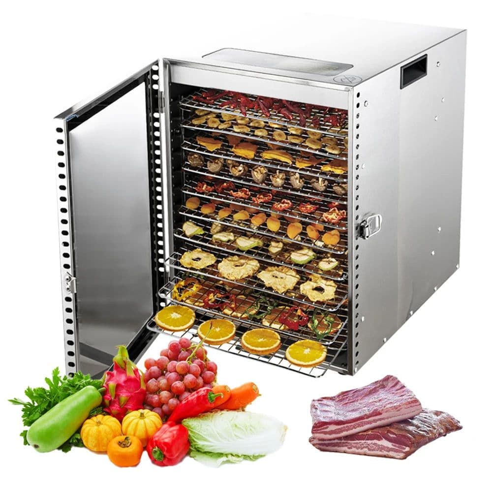 image-220V 110V Dry Fruit Machine Food Dehydration Dryer Fruit Dryer Commercial Stainless Steel Food Dryer Dried Vegetables Pet Snacks