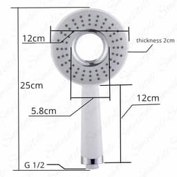 image-Shower Head Rainfall High Pressure Bathroom Accessories High Quality Nozzle Water Saving Durable Rain High Pressure Spray
