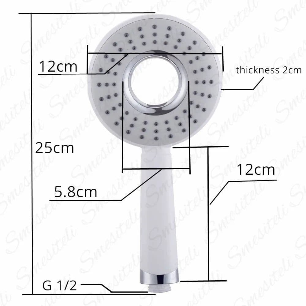 image-Shower Head Rainfall High Pressure Bathroom Accessories High Quality Nozzle Water Saving Durable Rain High Pressure Spray
