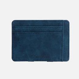 image-New Slim Men Male PU Leather Mini Small Magic Wallets Ultra Thin Zipper Coin Purse Pouch Plastic Credit Bank Card Case Holder