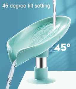 image-Suction Cup Soap dish For bathroom Shower Portable Leaf Soap Holder Plastic Sponge Tray For Kitchen Bathroom accessories