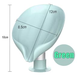image-Suction Cup Soap dish For bathroom Shower Portable Leaf Soap Holder Plastic Sponge Tray For Kitchen Bathroom accessories