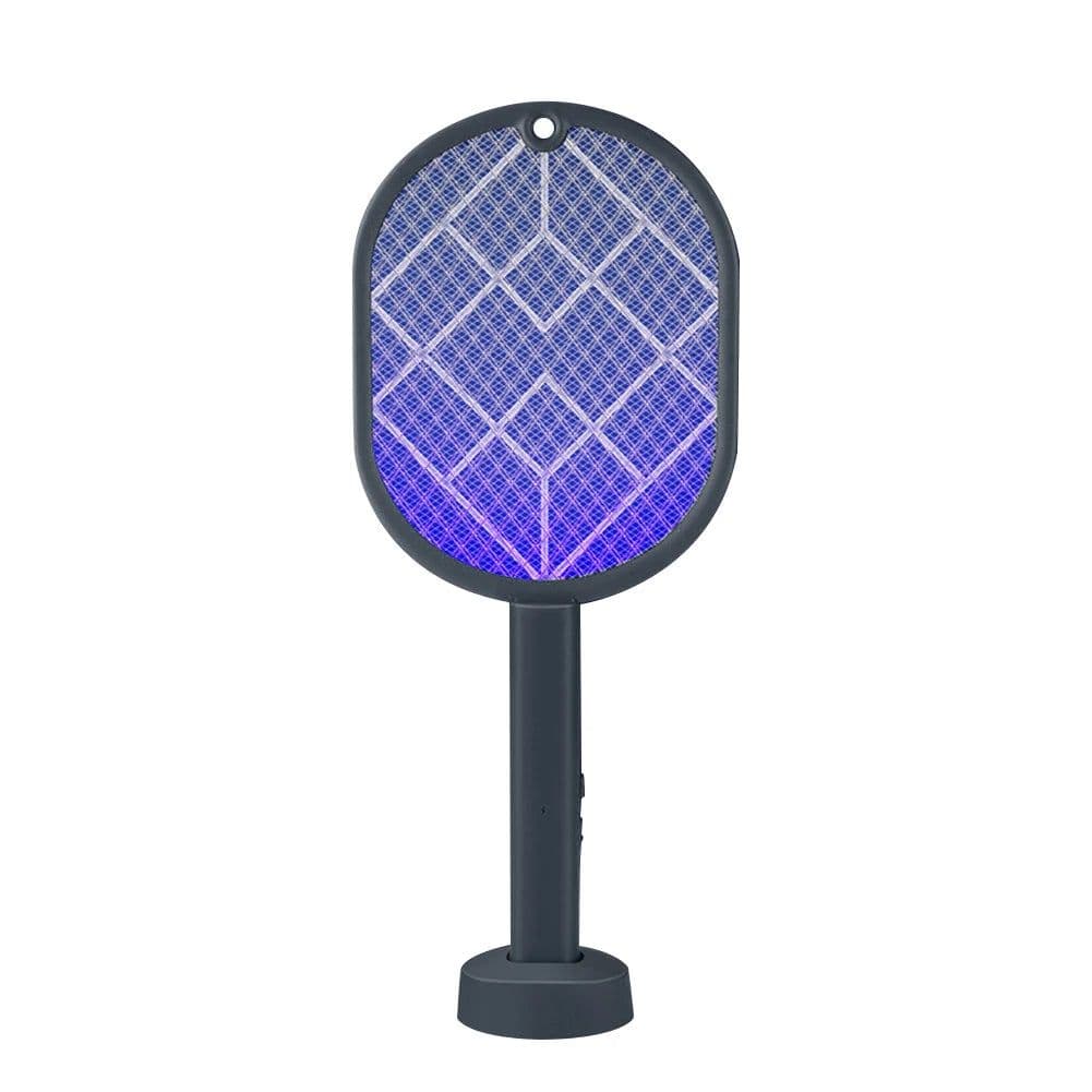 image-Electric Mosquito Swatter 2-in-1 Fly Swatter Trap Electric Mosquito Killer 3500V USB Rechargeable Mosquito Racket Fly Zapper