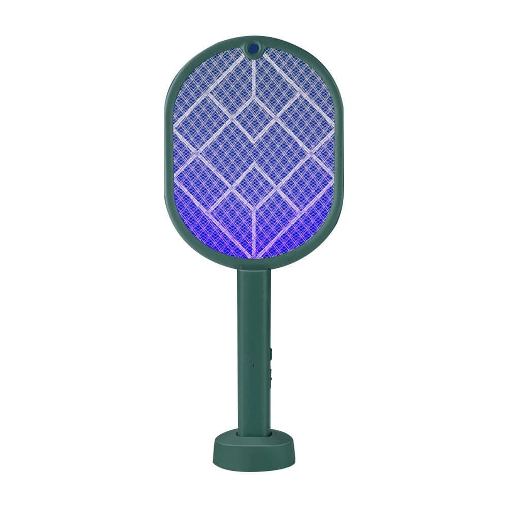 image-Electric Mosquito Swatter 2-in-1 Fly Swatter Trap Electric Mosquito Killer 3500V USB Rechargeable Mosquito Racket Fly Zapper