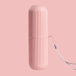 image-Toothbrush Cup with Cap Creative Toothpaste Holder Portable Storage Case Box Organizer Toiletries Storage Cup Travel Gadgets