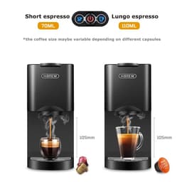 image-HiBREW Coffee Machine 4in1 Multiple Capsule Espresso Dolce Milk&Nespresso&ESE Pod&Powder Coffee Maker Stainless Metal Outook H3