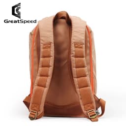 image-Unisex Portable GreatSpeed Tennis Backpack Limited Edition Khaki Polyester Badminton Squash Padel Storage Bag Gym Sport Backpack