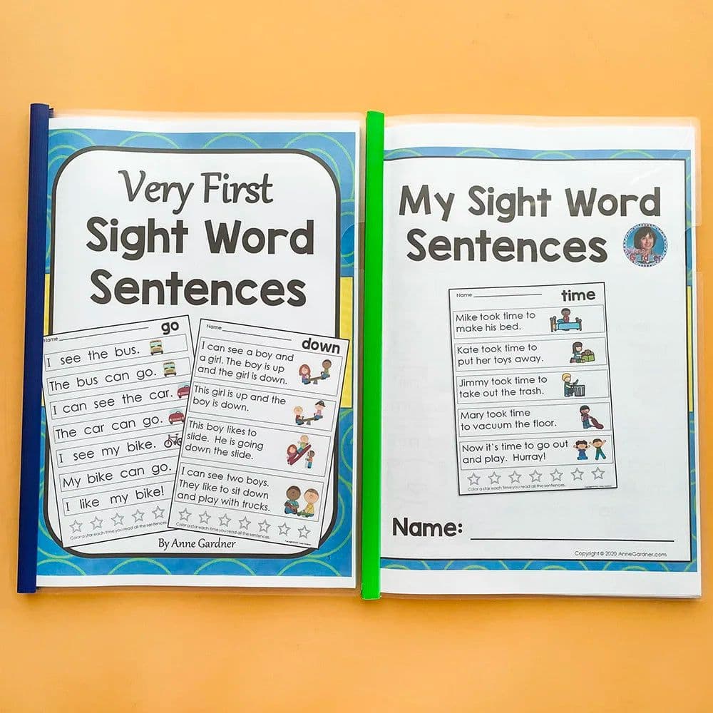image-My Very First Sight Word Sentence kids Learning English Homework Interactive Phonics Coloring Practice Workbook worksheet books