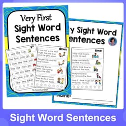 image-My Very First Sight Word Sentence kids Learning English Homework Interactive Phonics Coloring Practice Workbook worksheet books