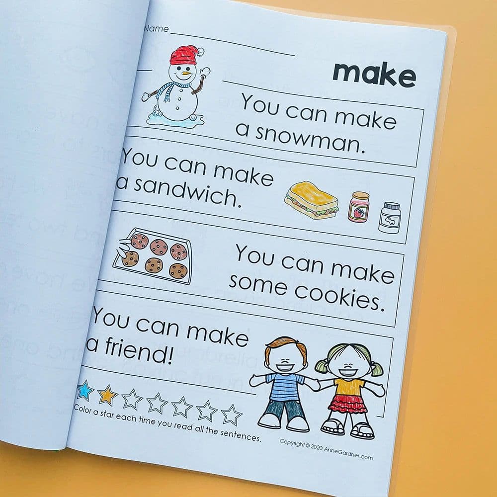 image-My Very First Sight Word Sentence kids Learning English Homework Interactive Phonics Coloring Practice Workbook worksheet books