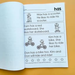 image-My Very First Sight Word Sentence kids Learning English Homework Interactive Phonics Coloring Practice Workbook worksheet books