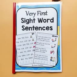 image-My Very First Sight Word Sentence kids Learning English Homework Interactive Phonics Coloring Practice Workbook worksheet books