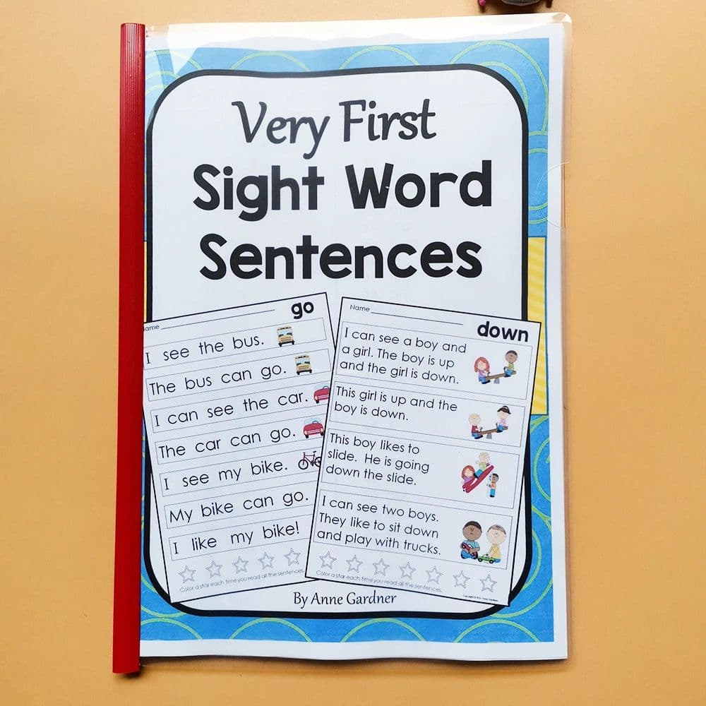 image-My Very First Sight Word Sentence kids Learning English Homework Interactive Phonics Coloring Practice Workbook worksheet books