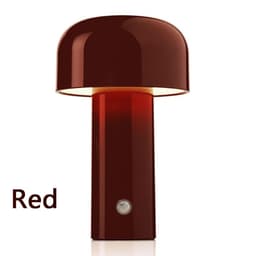 image-Mushroom Lamp Charging Touch Desk Coffee Bar, Hotel Bedroom Decoration, Nordic Creative Atmosphere, Small Night Light