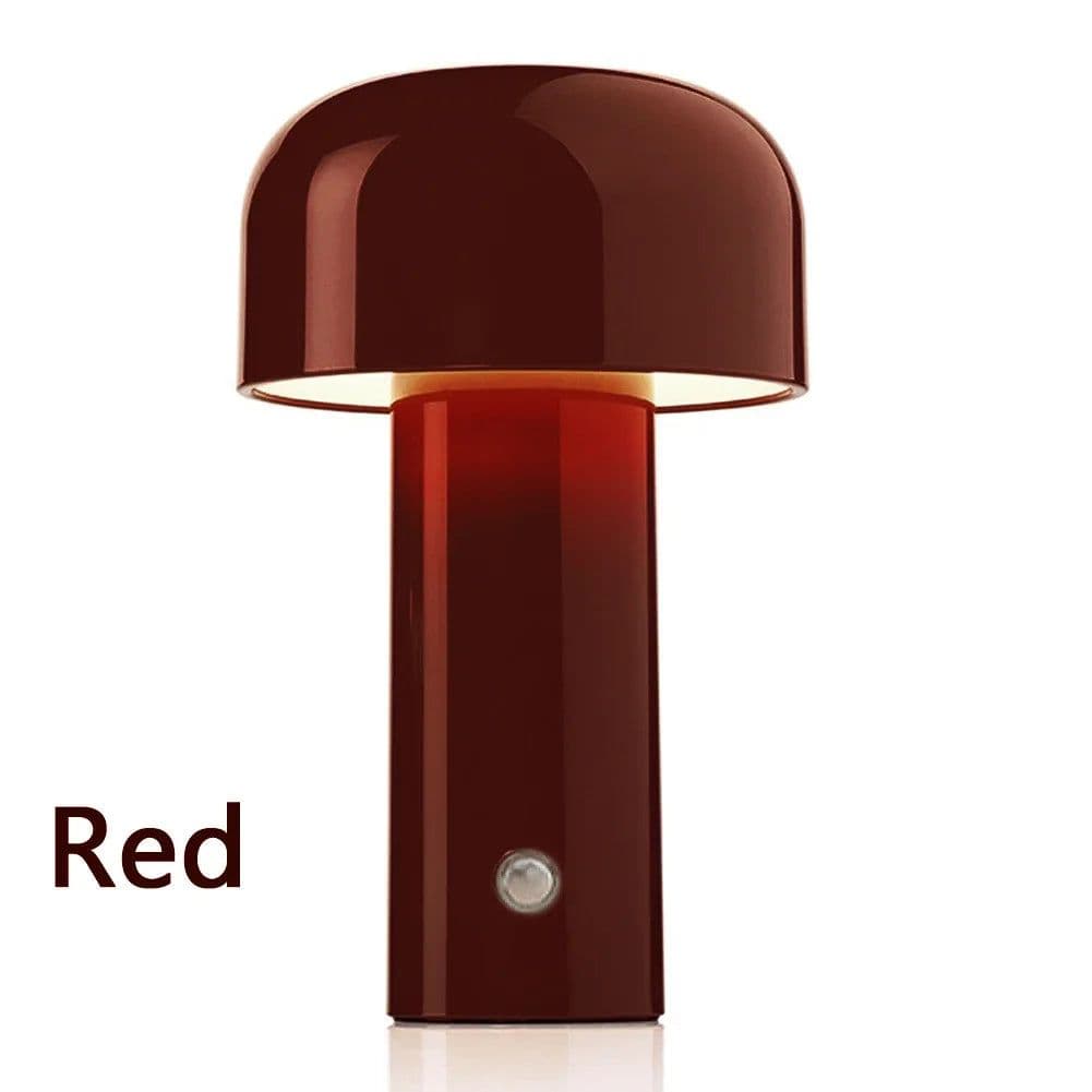image-Mushroom Lamp Charging Touch Desk Coffee Bar, Hotel Bedroom Decoration, Nordic Creative Atmosphere, Small Night Light