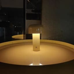 image-Mushroom Lamp Charging Touch Desk Coffee Bar, Hotel Bedroom Decoration, Nordic Creative Atmosphere, Small Night Light