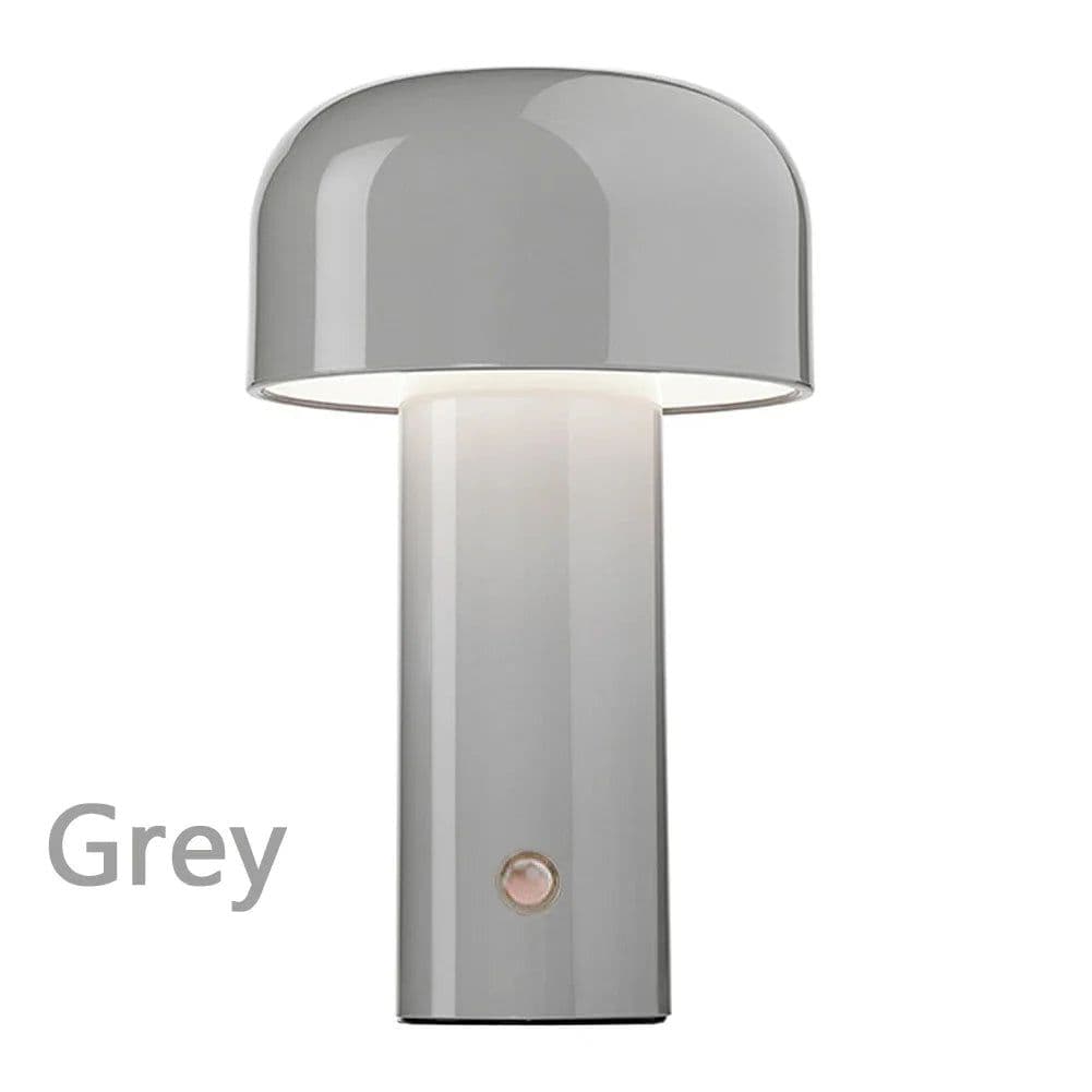 image-Mushroom Lamp Charging Touch Desk Coffee Bar, Hotel Bedroom Decoration, Nordic Creative Atmosphere, Small Night Light