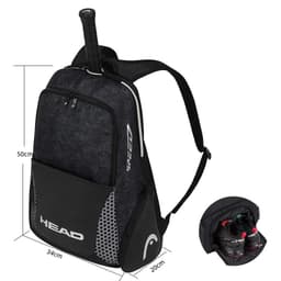 image-Head Tennis Backpack Team Multi-functional Sports Badminton Racket Bag For 1-2 Pcs Padel With Shoes Bag