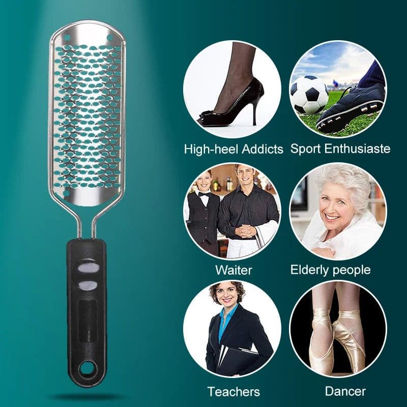 image-1 Pcs Foot File For pedicure Stainless Pedicure Tools Dead dead skin remover for feet Blade Replaceable foot care brush Callus