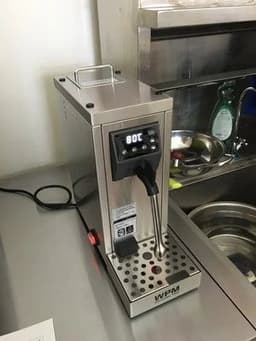 image-220-240V Fully automat Professional milk steamer with temperature setting/stainless steel milk frother machine WPM WELHOME PRO
