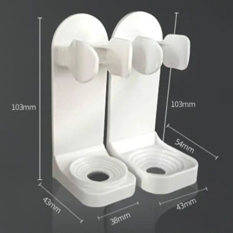 image-Toothbrush Stand Rack Organizer Electric Toothbrush Wall-Mounted Holder Space Saving No Punching Bathroom Accessories