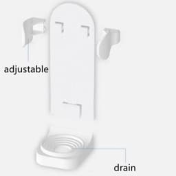 image-Toothbrush Stand Rack Organizer Electric Toothbrush Wall-Mounted Holder Space Saving No Punching Bathroom Accessories