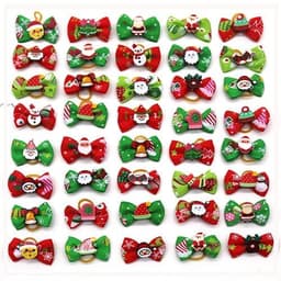 image-20PCS Cute Handmade Small Puppy Dog Hair Bows Pet Dog Hair Accessories Flower Bows Dog Grooming Bows for Small Dogs Pet Products