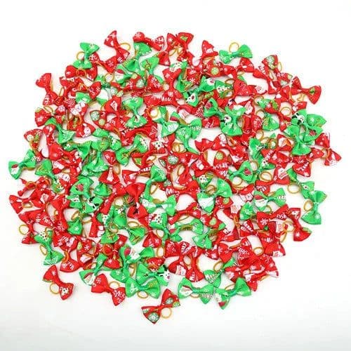 image-20PCS Cute Handmade Small Puppy Dog Hair Bows Pet Dog Hair Accessories Flower Bows Dog Grooming Bows for Small Dogs Pet Products