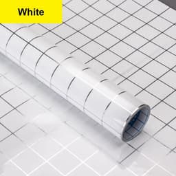 image-Bathroom Waterproof Tiles Wall Sticker Self-Adhesive Kitchen Stove Oil-Proof Fireproof Wallpaper Aluminum Foil Decorative Film