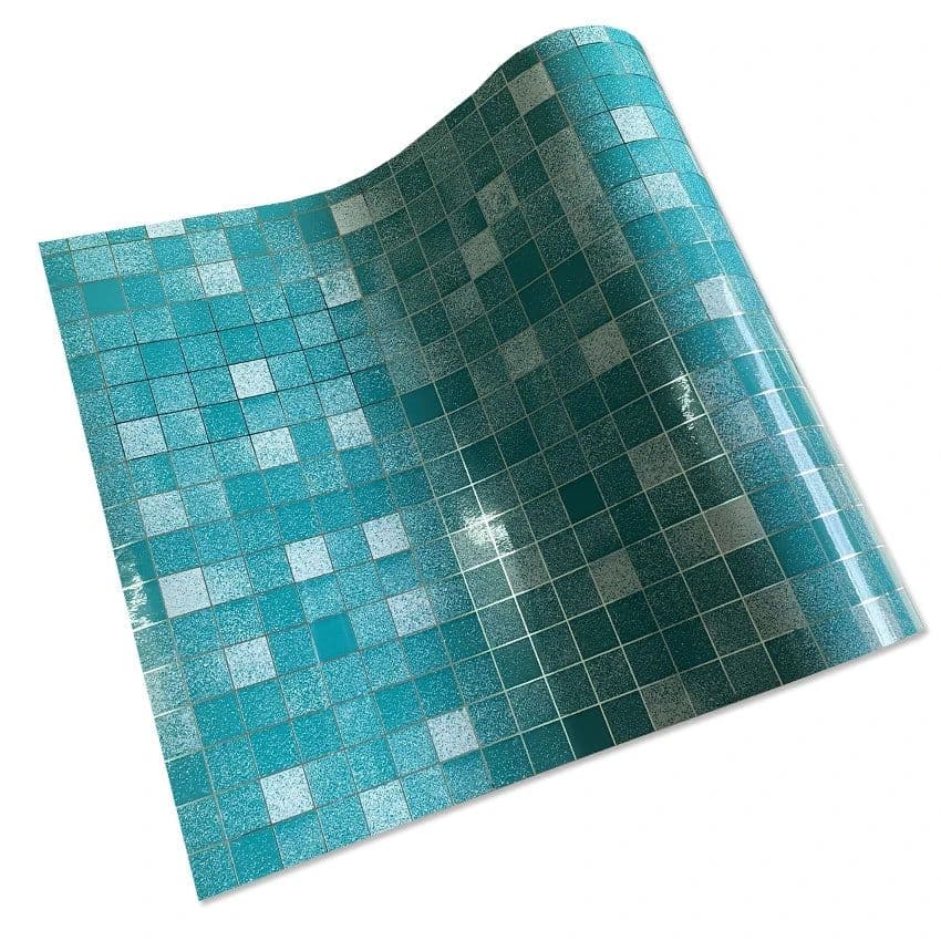 image-Bathroom Waterproof Tiles Wall Sticker Self-Adhesive Kitchen Stove Oil-Proof Fireproof Wallpaper Aluminum Foil Decorative Film