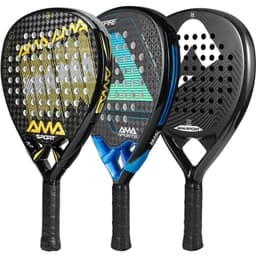 image-AMASPORT Padel Racket with Cover 3k/12K/18K Carbon EVA Soft Padel Paddle Tennis Racket Diamond Shape High Quality Raqueta Paddel