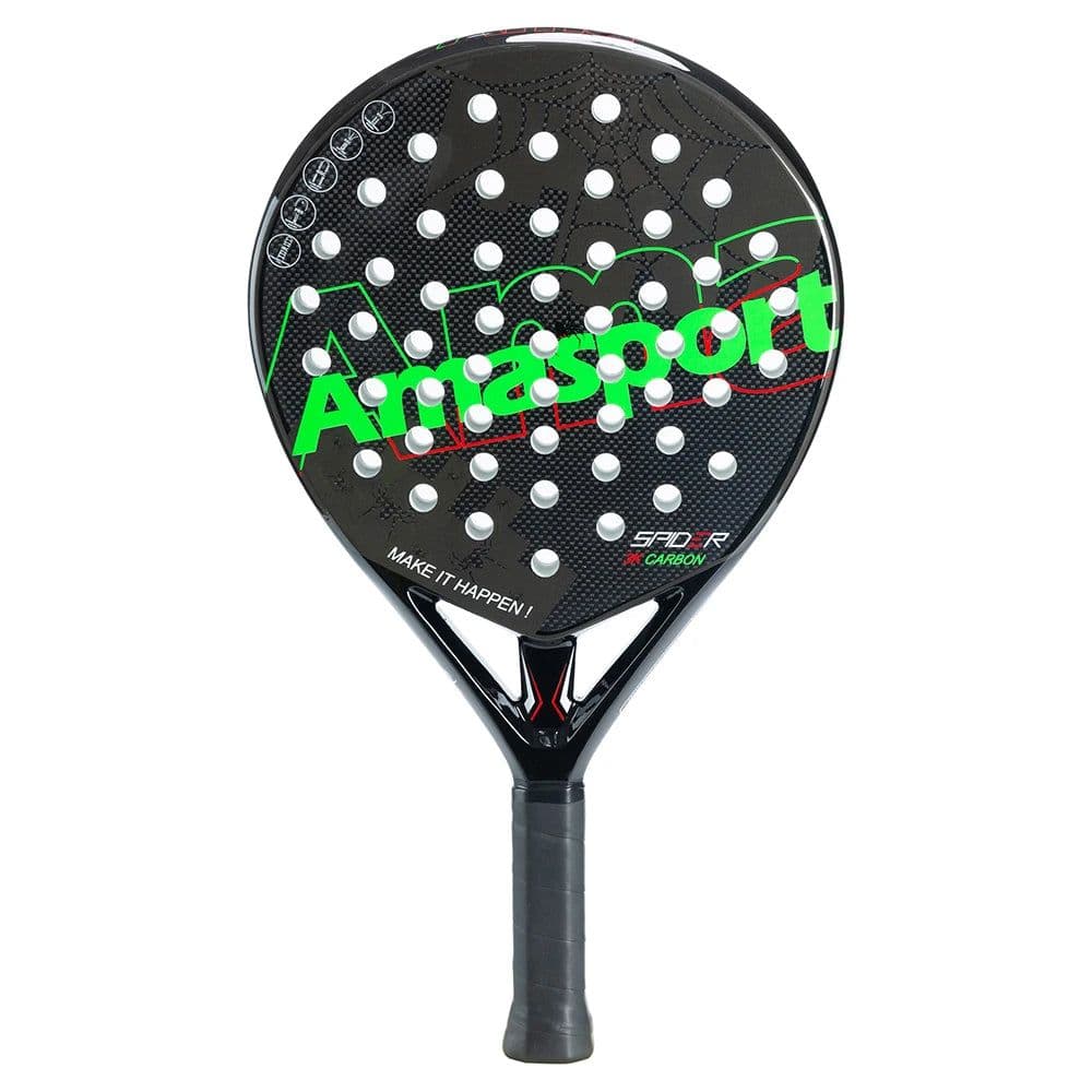 image-AMASPORT Padel Racket with Cover 3k/12K/18K Carbon EVA Soft Padel Paddle Tennis Racket Diamond Shape High Quality Raqueta Paddel