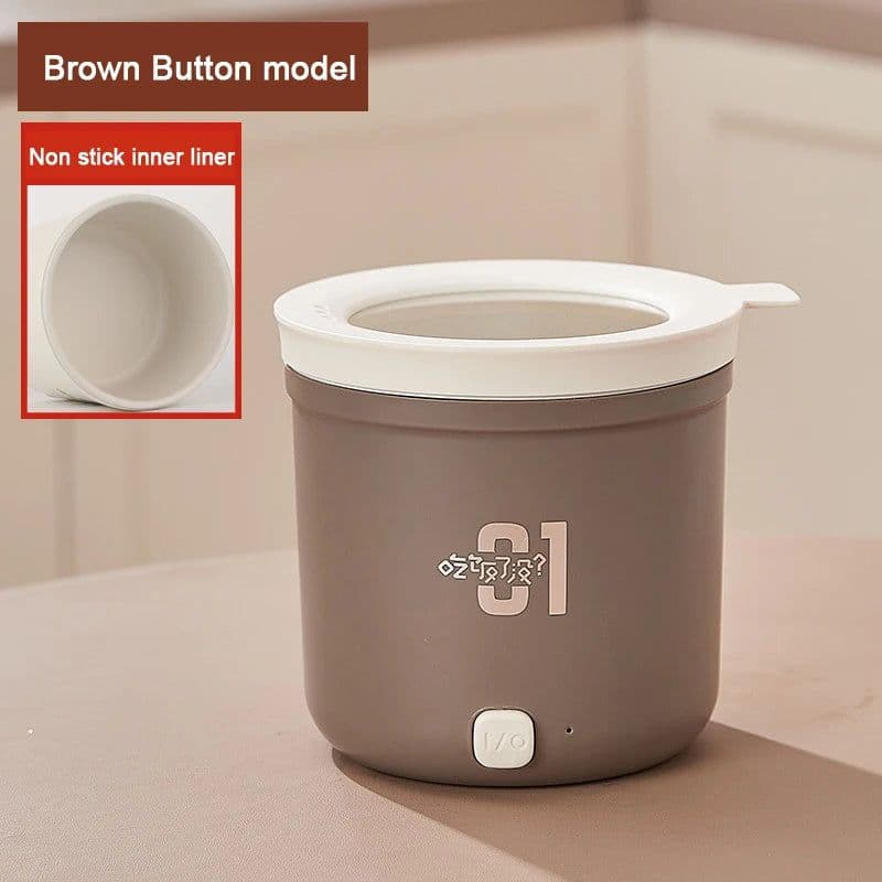 image-DMWD Mini Rice Cooker Multifunction Skillet 1L Noodle Cooking Pot Egg Omelette Frying Pan Hotpot Baby Food Stew Cup Soup Heater