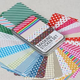 image-Korean Kawaii Stationery Lovely Tin Scrapbooking Pastel Marking Tape Craft Stickers Decorative DIY Memo Planner Tool 27 Sheets