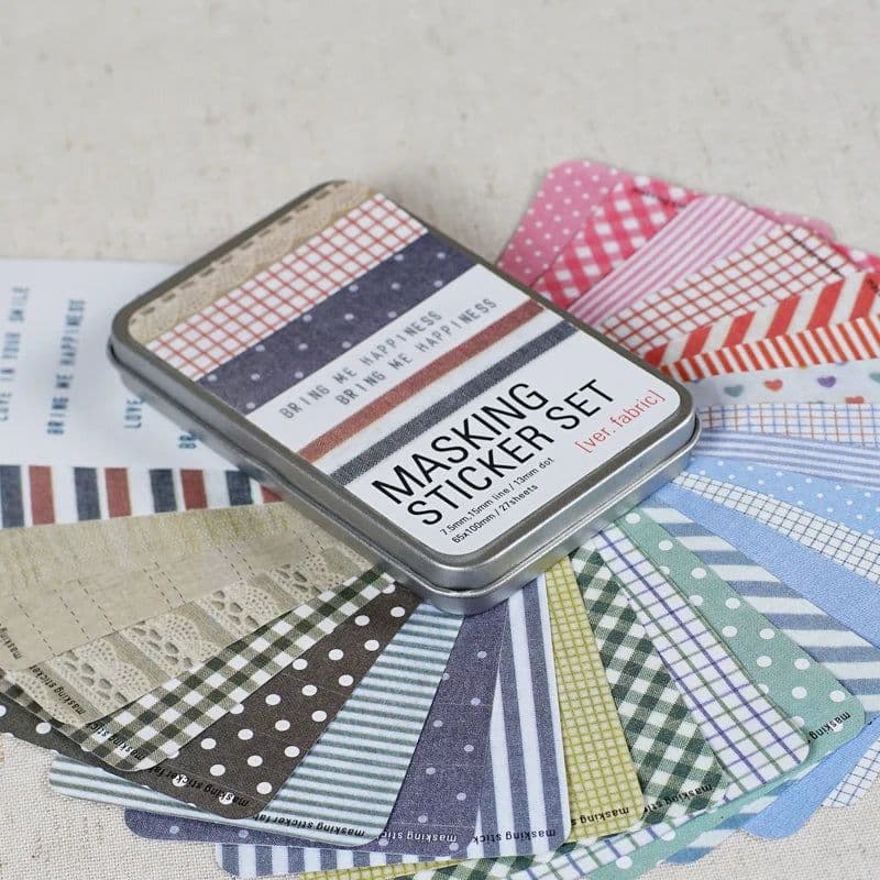 image-Korean Kawaii Stationery Lovely Tin Scrapbooking Pastel Marking Tape Craft Stickers Decorative DIY Memo Planner Tool 27 Sheets