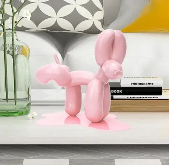 image-New Peeing Balloon Dog Sculpture Resin Crafts Animal Interior Statue Home Room Decor Decoration Nordic Sculptures and Figurines
