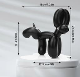 image-New Peeing Balloon Dog Sculpture Resin Crafts Animal Interior Statue Home Room Decor Decoration Nordic Sculptures and Figurines