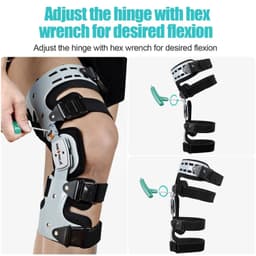 image-NEENCA Unloader ROM Knee Brace Hinged Stabilizer Adjustable Recovery Support for ACL MCL PCL Injury Meniscus Tear Arthritis