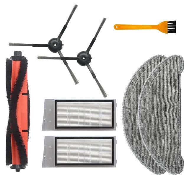 image-For Roidmi Eve Plus SDJ01RM Robotic Vacuum Cleaner Spare Parts Mop Cloth Hepa Filter Main Brush Side Brush Dust Bag Accessories