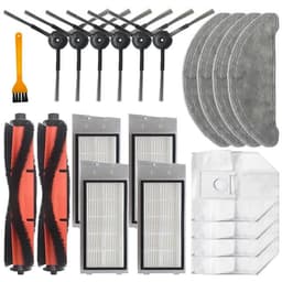 image-For Roidmi Eve Plus SDJ01RM Robotic Vacuum Cleaner Spare Parts Mop Cloth Hepa Filter Main Brush Side Brush Dust Bag Accessories