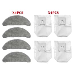image-For Roidmi Eve Plus SDJ01RM Robotic Vacuum Cleaner Spare Parts Mop Cloth Hepa Filter Main Brush Side Brush Dust Bag Accessories