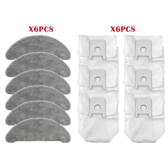 image-For Roidmi Eve Plus SDJ01RM Robotic Vacuum Cleaner Spare Parts Mop Cloth Hepa Filter Main Brush Side Brush Dust Bag Accessories