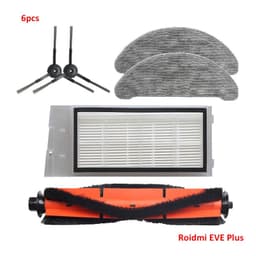 image-For Roidmi Eve Plus SDJ01RM Robotic Vacuum Cleaner Spare Parts Mop Cloth Hepa Filter Main Brush Side Brush Dust Bag Accessories