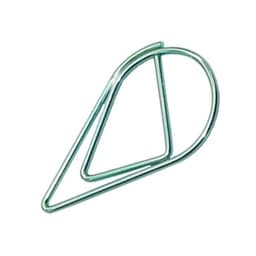 image-60 Pcs 6 Colors Metal Material Drop Shape Paper Clips Funny Kawaii Bookmark Office Shool Stationery Marking Clips